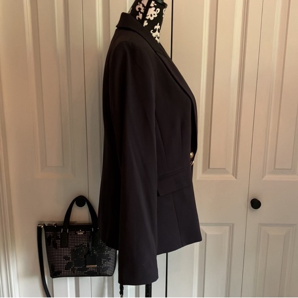 Tahari black double breasted blazer - Size 10 - Picture 3 of 12